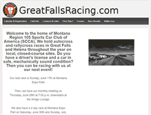 Tablet Screenshot of greatfallsracing.com